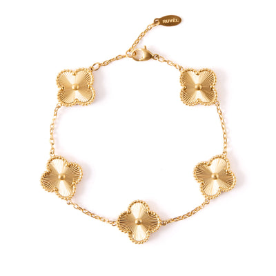 Pulsera de Trébol Dorada