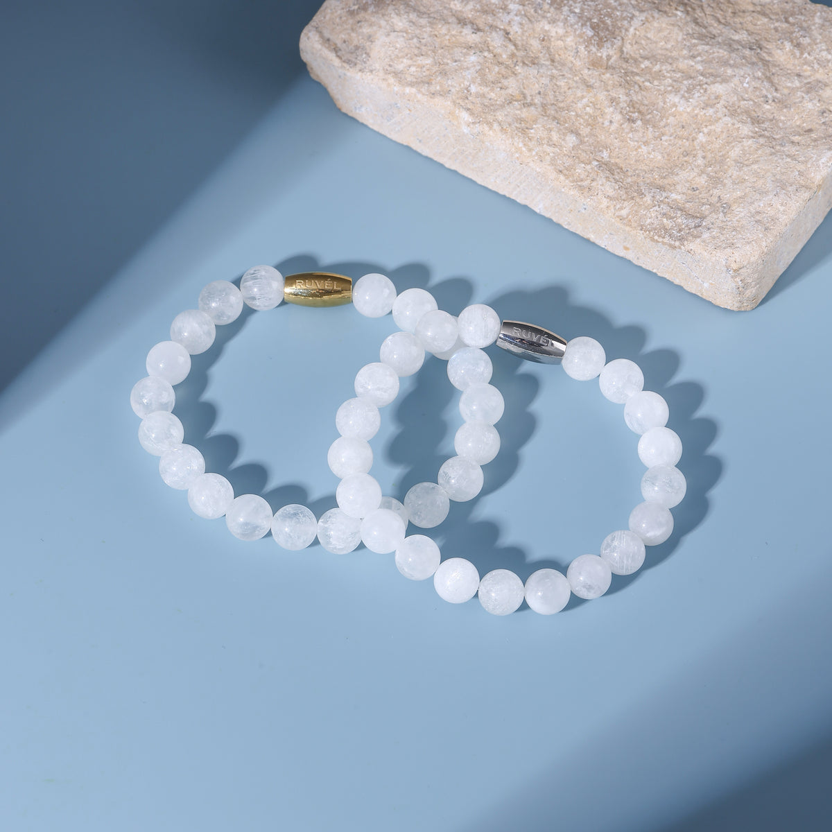 RUVÉL moonstone bracelets gold and silver #Gold #Silver