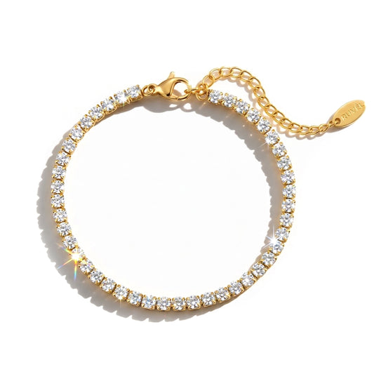 Gold Tennis Bracelet for Women
