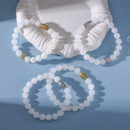 RUVÉL moonstone bracelets #GoldCZ #SilverCZ