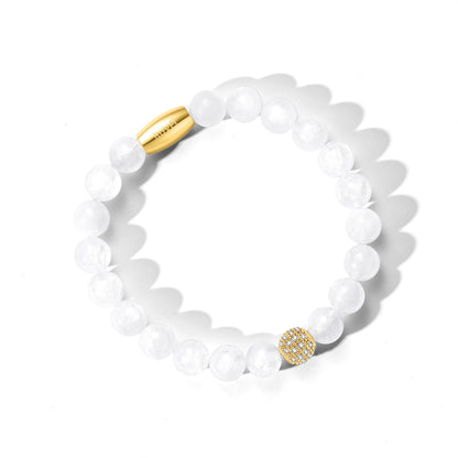 RUVÉL moonstone bracelet gold CZ #GoldCZ
