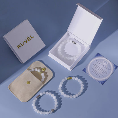 RUVÉL moonstone bracelet gift box #Gold #Silver #GoldCZ #SilverCZ
