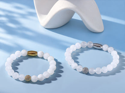 RUVÉL moonstone bracelets CZ #GoldCZ #SilverCZ
