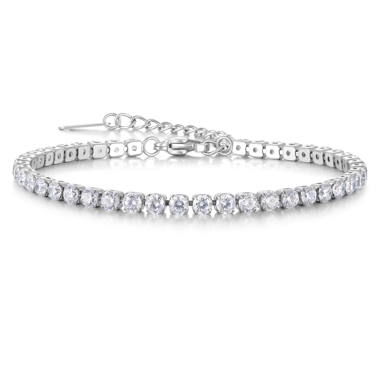 Silver Tennis Bracelet for Women