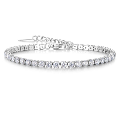 Silver Tennis Bracelet for Women