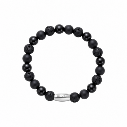 RUVÉL Engraved Logo Charm Bracelet - Silver