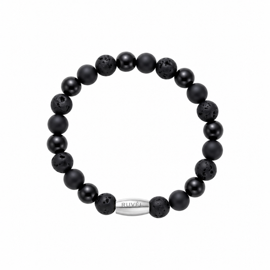 RUVÉL Engraved Logo Charm Bracelet - Silver