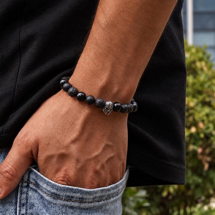 Spartan Helmet Charm Bracelet