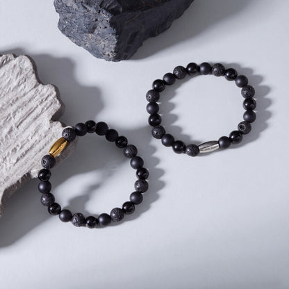 RUVÉL Engraved Logo Charm Bracelet - Silver
