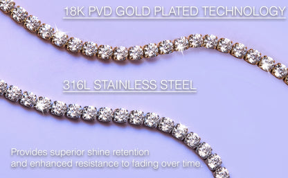 Gold Tennis Bracelet for Women