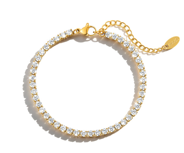 Pulsera Tennis Clásica – Oro 18K