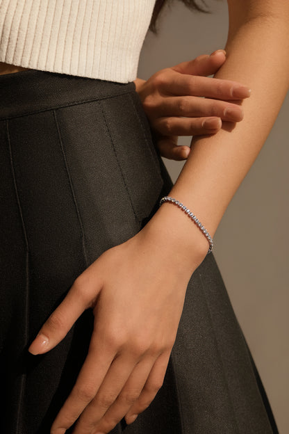 Silver Tennis Bracelet for Women