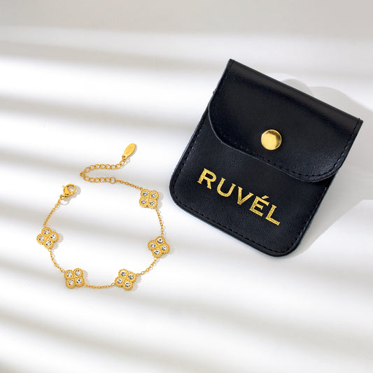 RUVÉL Gold Flower Bracelet – view 7