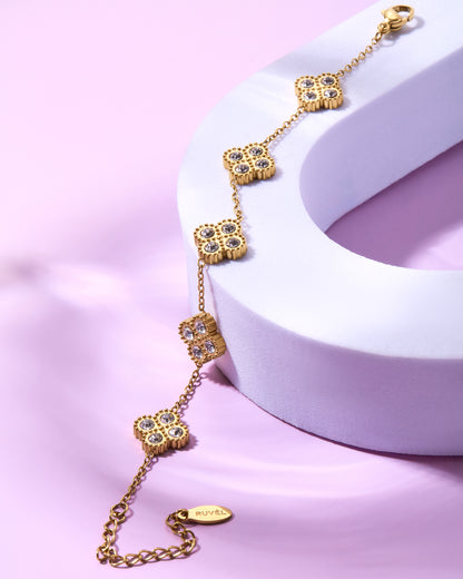 The Gold Flower Bracelet for Women